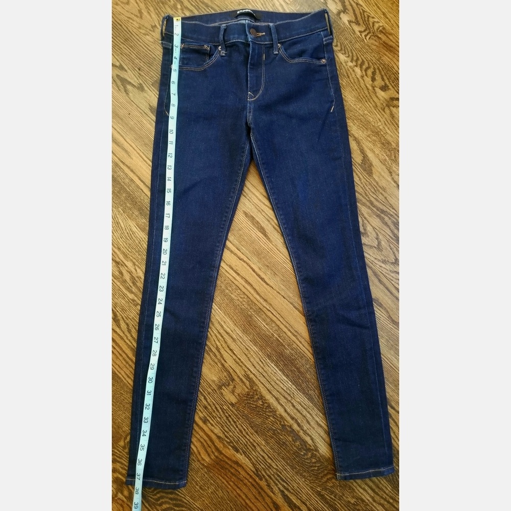 Mid Rise Stretch Denim Leggings